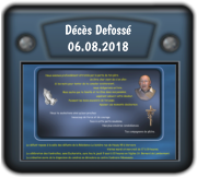 Décès Defossé 06.08.2018
